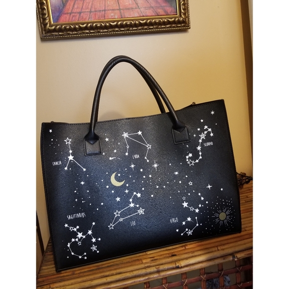 Horoscope Constellations Tote Bag Vegan Leather - Picture 7 of 12